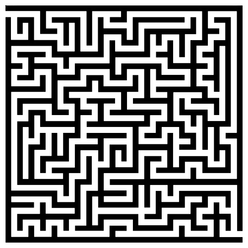Stylized maze illustration